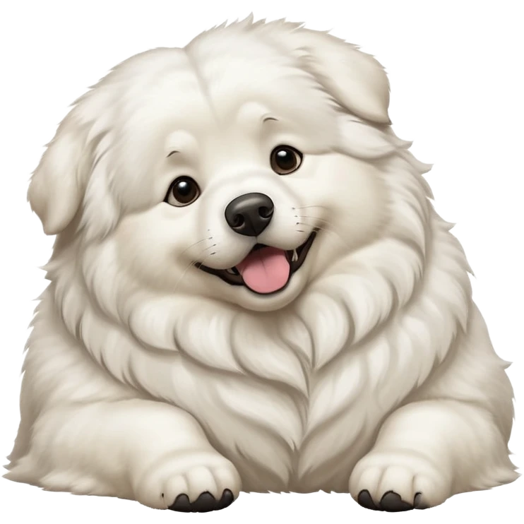 Great Pyrenees Belly Rub Emoji emoji