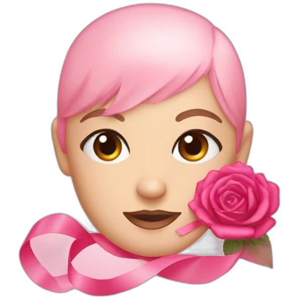 ruban rose cancer du sein emoji