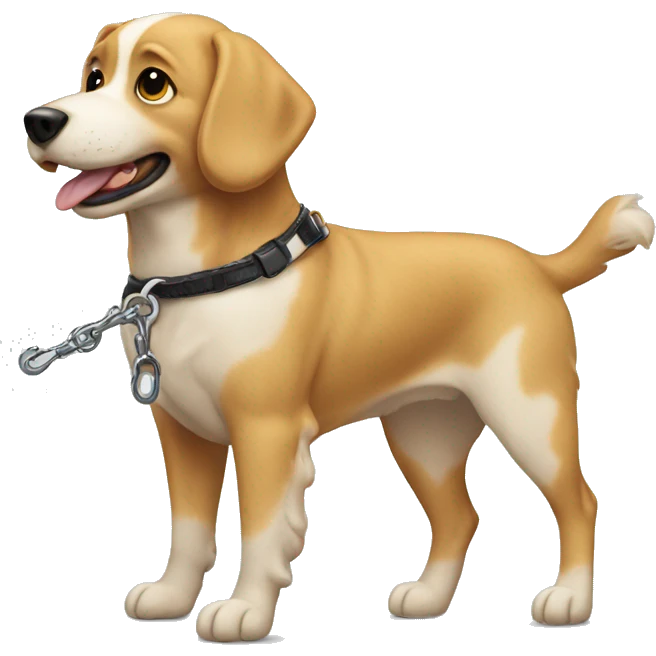 dog on leash emoji