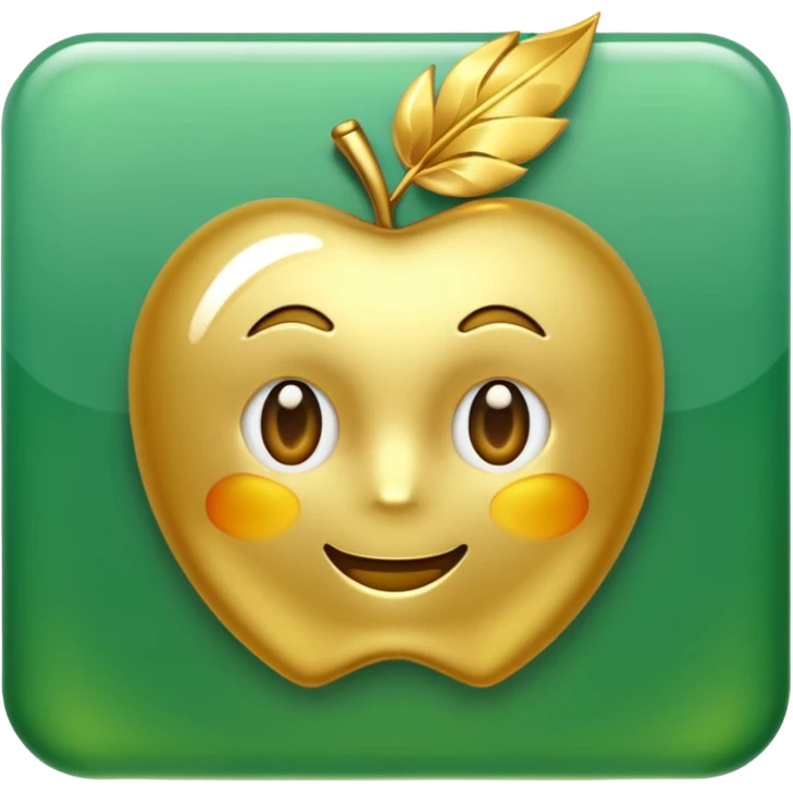 right check with golden and green colours emoji