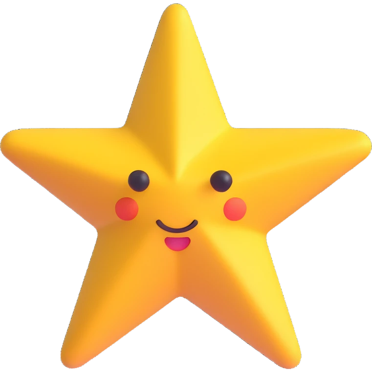 Star pink  emoji