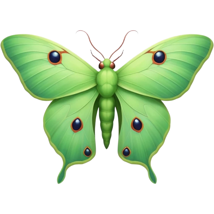 Luna moth emoji