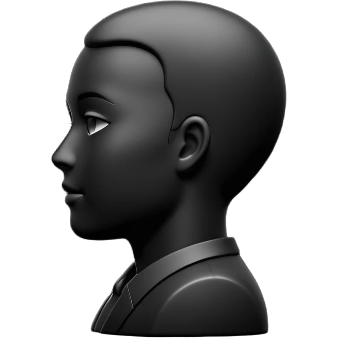 user silhouette icon 3D emoji
