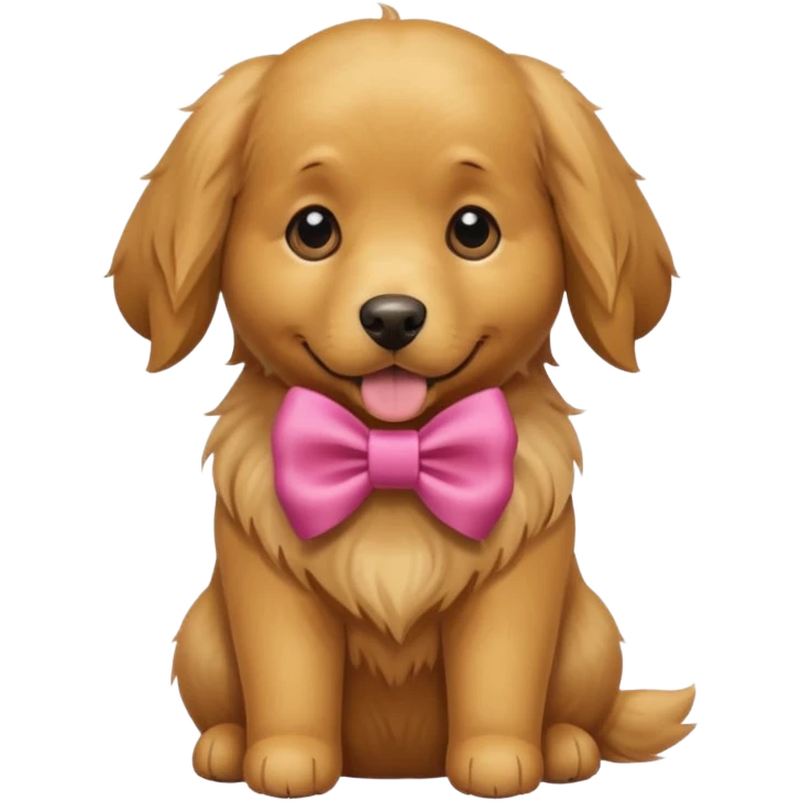 dog with a bow emoji