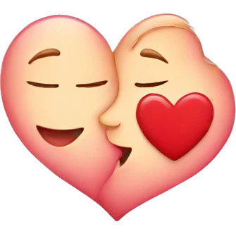 Cute hearts with girl kiss emoji