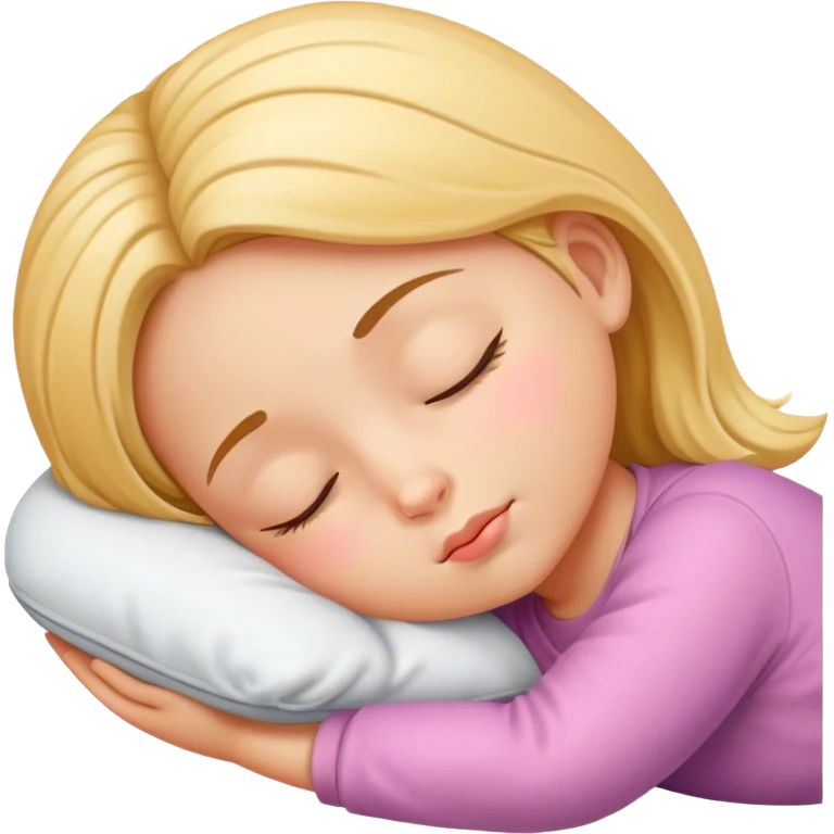 Sleeping little girl emoji