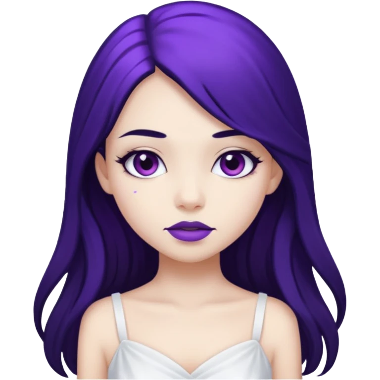 Purple girl emoji