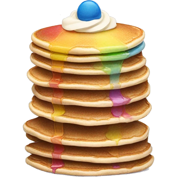 Rainbow pancake stack emoji