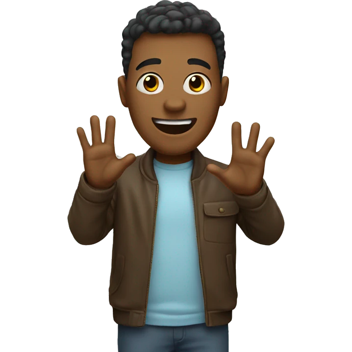 Saying hi emoji