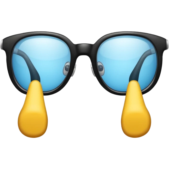 Degli occhiali con delle gambe emoji