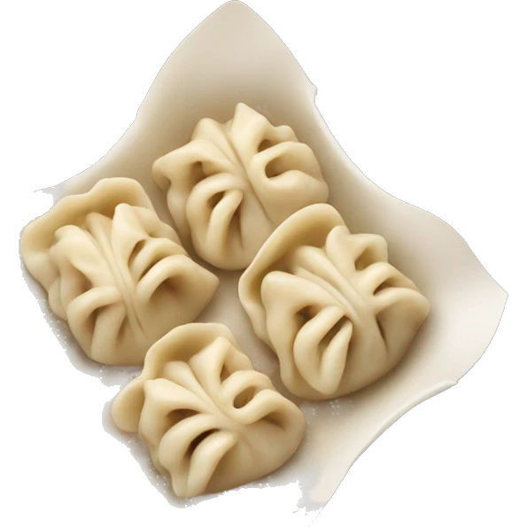 create dumplings with meat emoji