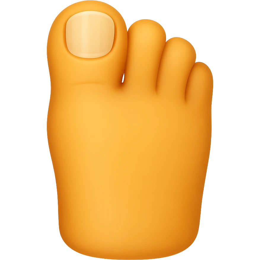 one toe emoji emoji