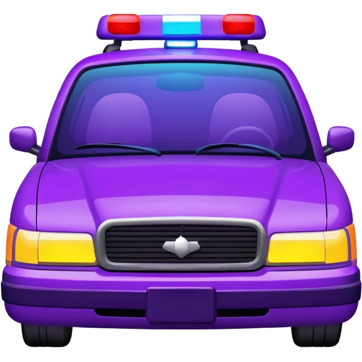 purple police car light emoji