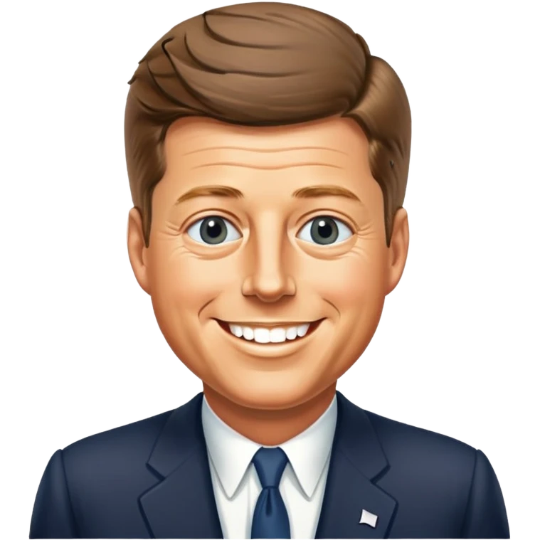 Portrait of John F. Kennedy emoji