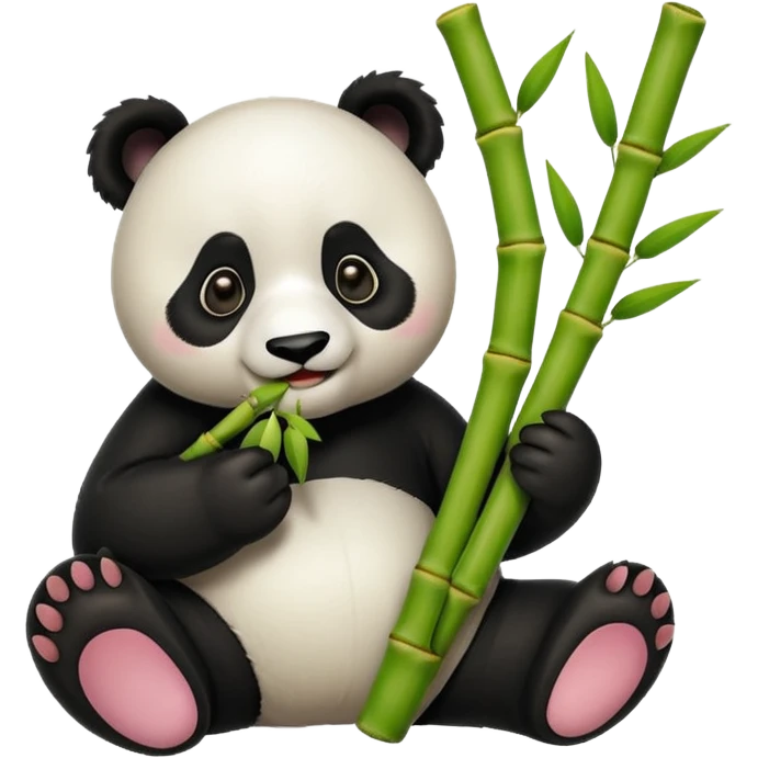 bamboo eating panda emoji