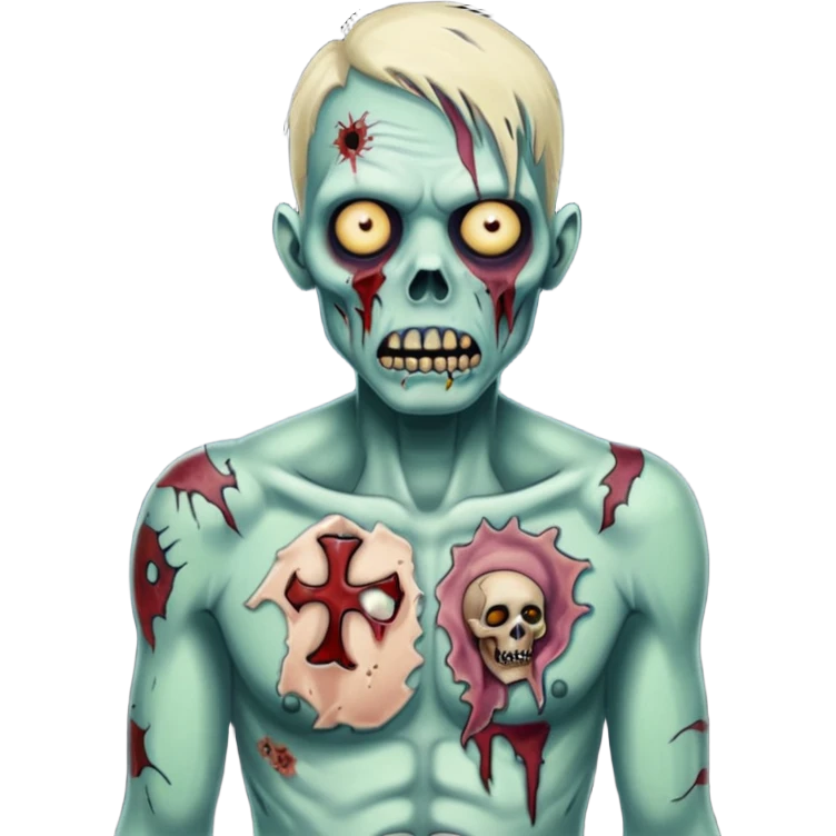 zombie with tattoo emoji
