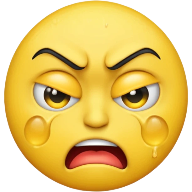 Angry crying emoji emoji