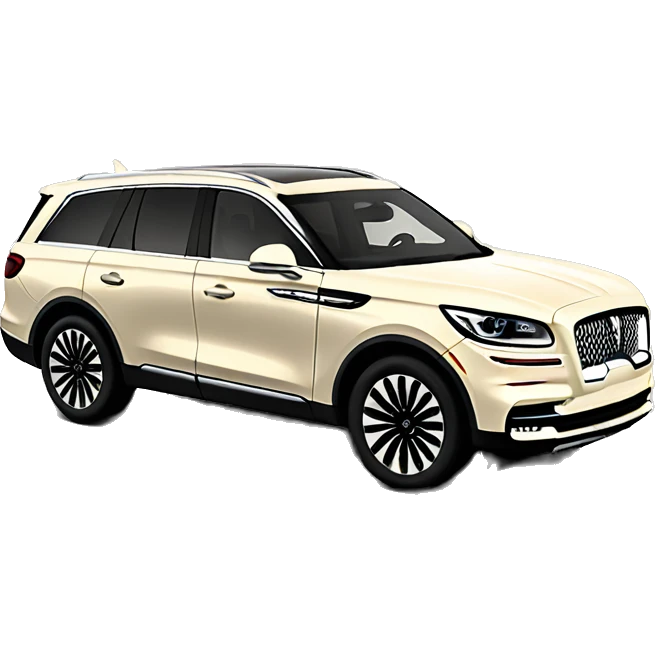 Cream colored Lincoln aviator  emoji
