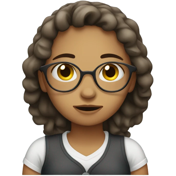 Girl tired after work  emoji