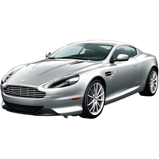 Aston Martin DB9 - Aston Martin (Model Year: 2016) (Iconic colour: Silver) emoji