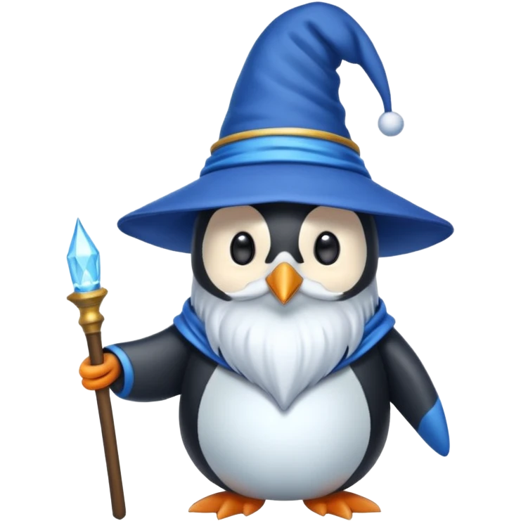 Penguin Wizard emoji