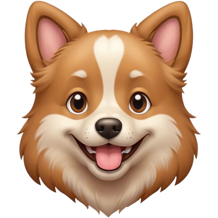 Dog smiling emoji