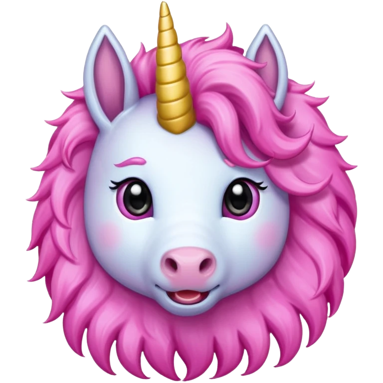 Unicorn pink emoji