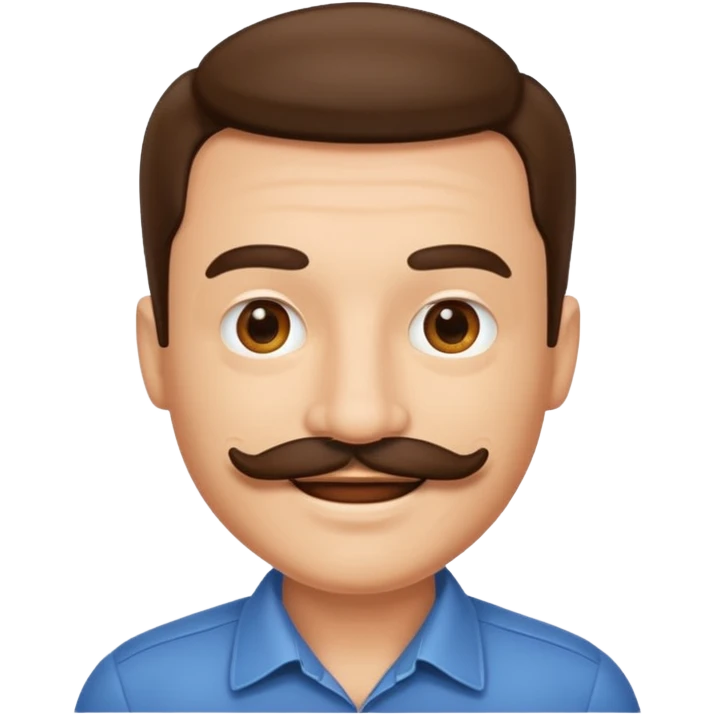 human mustache  emoji