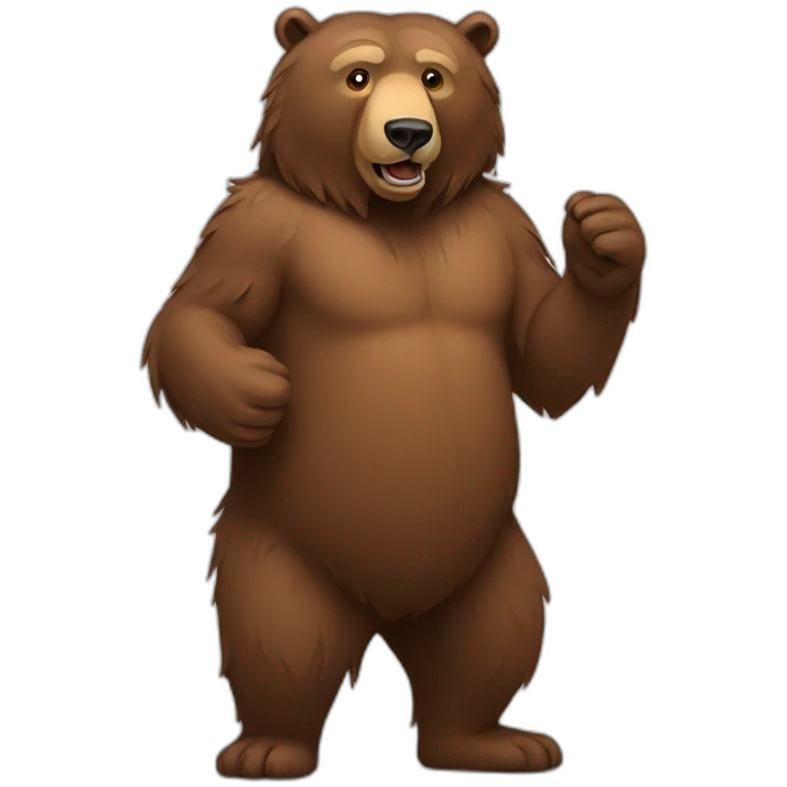 Standing bear emoji