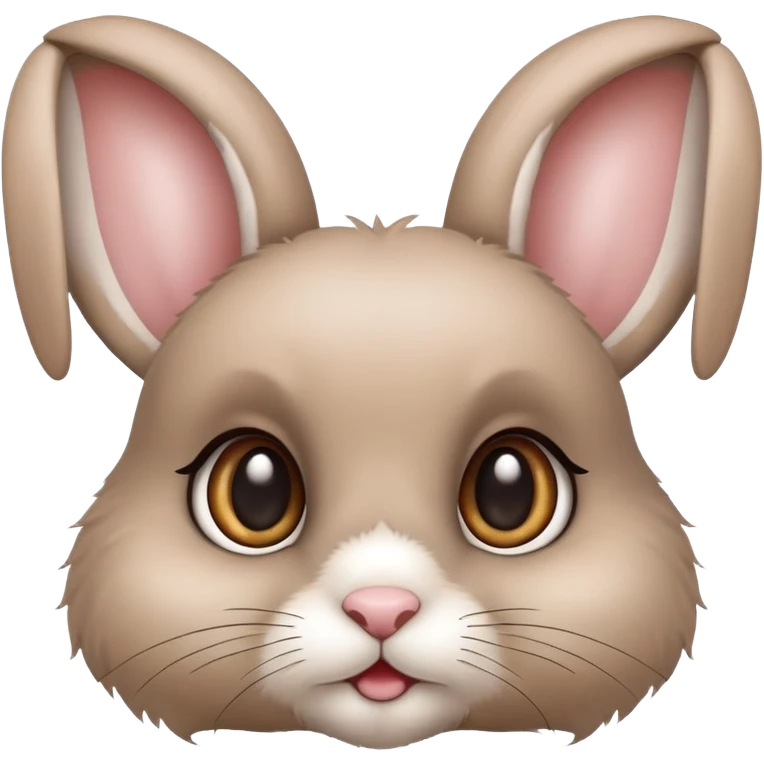 adorable bunny rabbit with big eyes and fluffy fur emoji