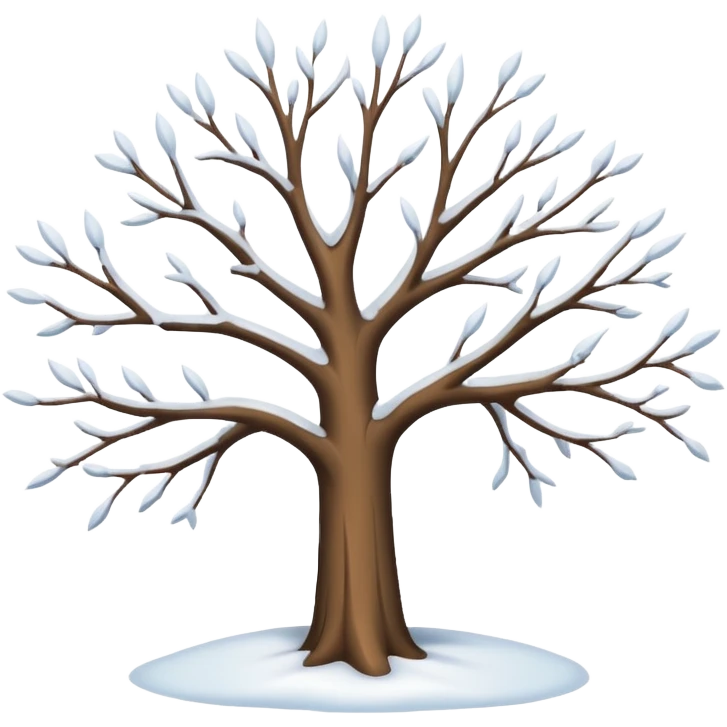 tree in winter emoji