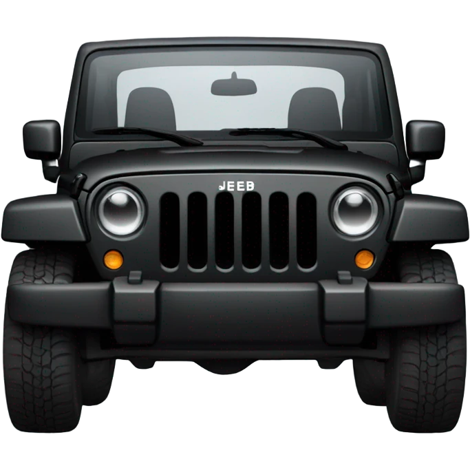 Black jeep wrangler  emoji