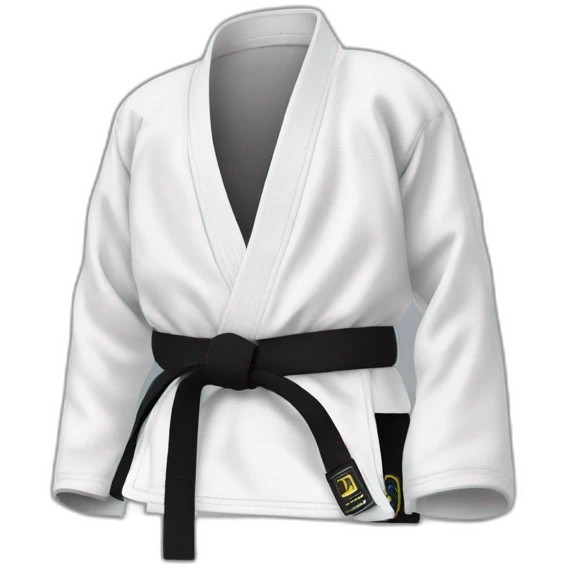 Jiu jitsu belt emoji