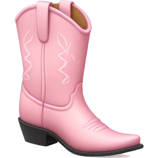 light pink cowboy boot emoji