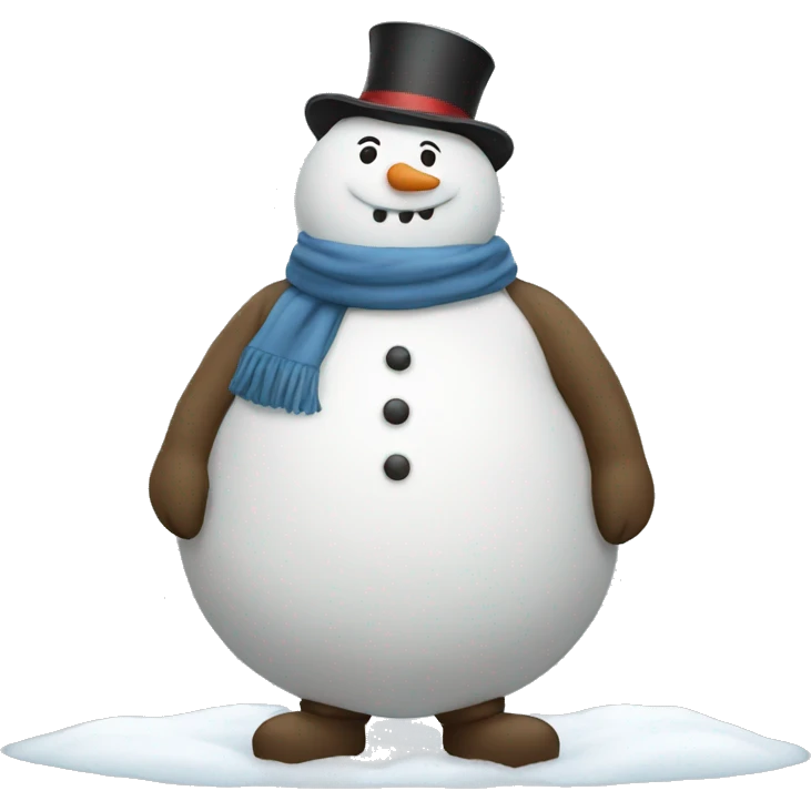 fat snowman emoji