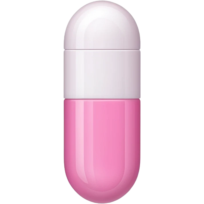 pink and white capsule emoji