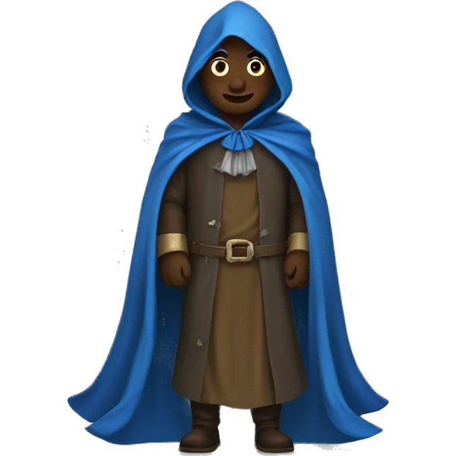 blue cloak happ emoji