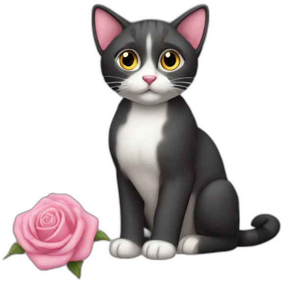 Gatto rosa emoji