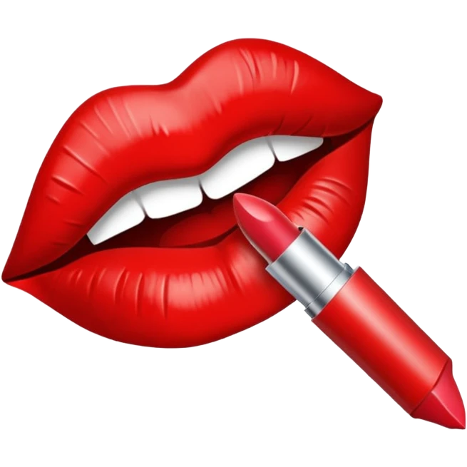 lipstick kiss emoji