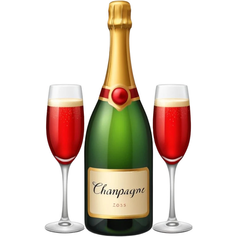 botle champgne RED emoji