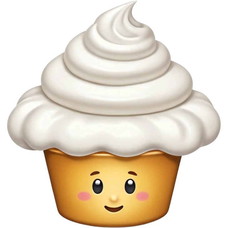 whipped cream dollip emoji