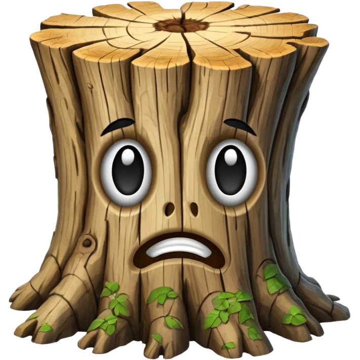 old tree trunk emoji
