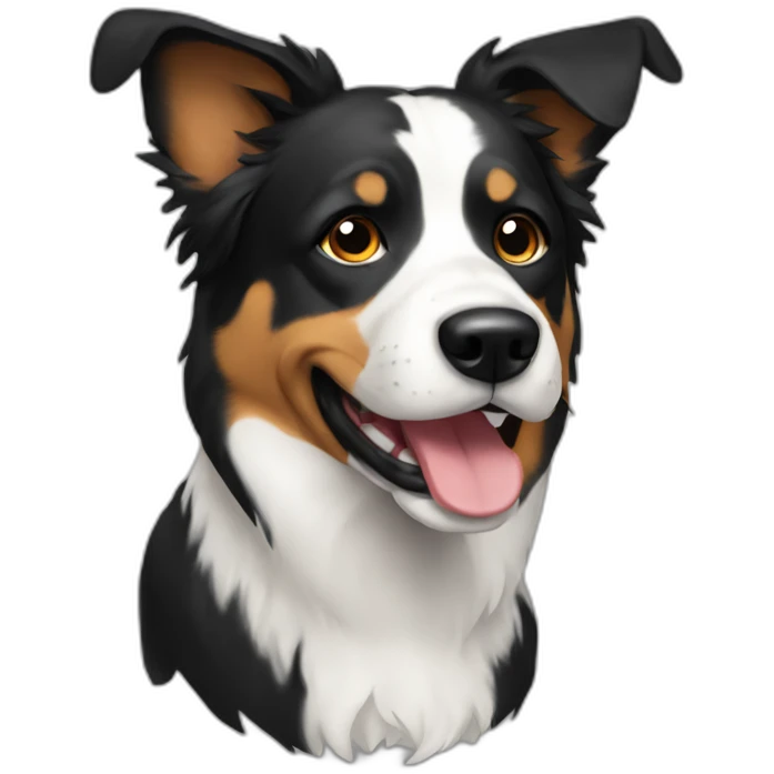 Border colie dog emoji