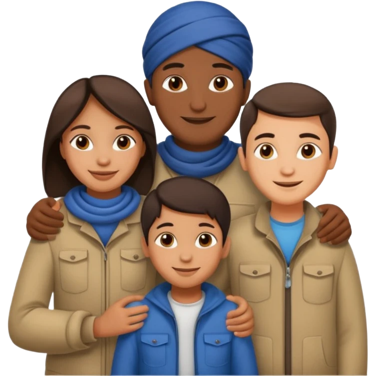 refugee family emoji