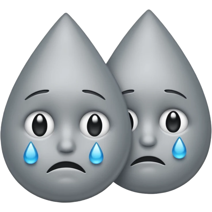 two emojis not happy stuck together emoji
