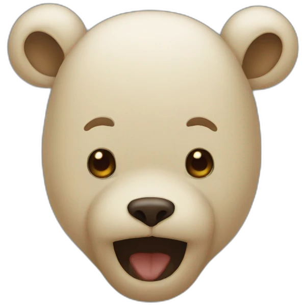 ours qui fait un fuck emoji