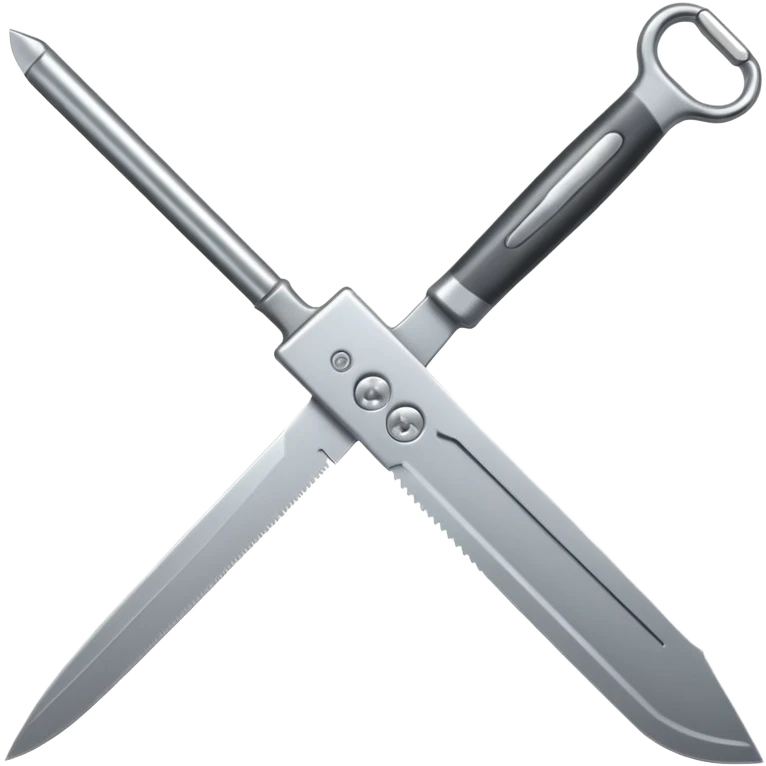 generate me a metalic cutter emoji