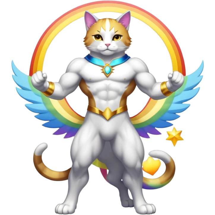 Gay King Kong Super duper Transcendent celestial infinity cosmic galactic energy Mega neon unicorn dragon hydra hyper rare golden penguin Golden Divine god angel Omni Black and white Super muscular Buff sigma Gigachad cat full body tuxedo colored  emoji