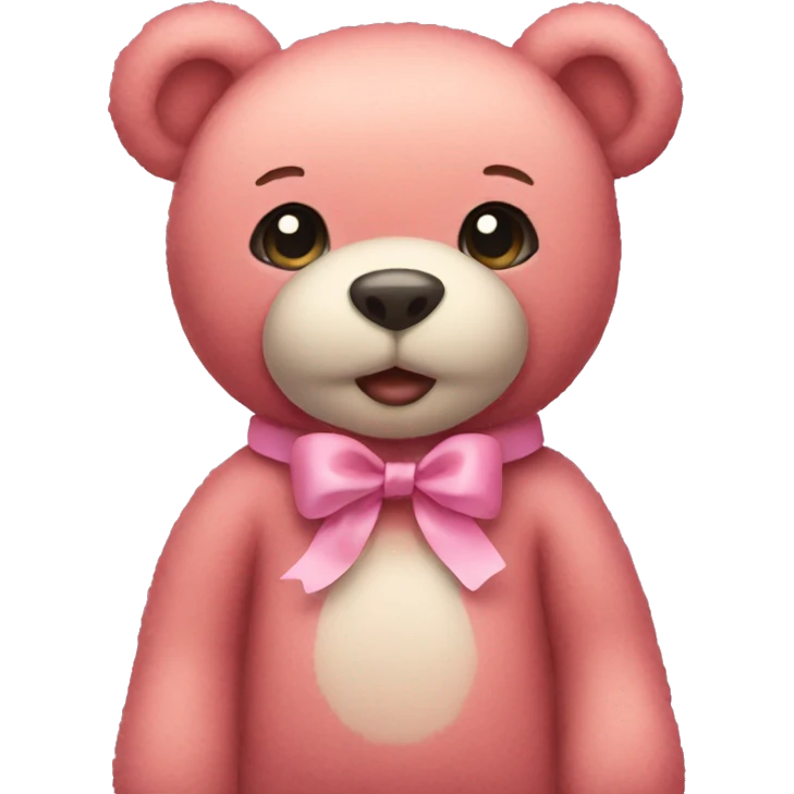 pink teddy bear emoji