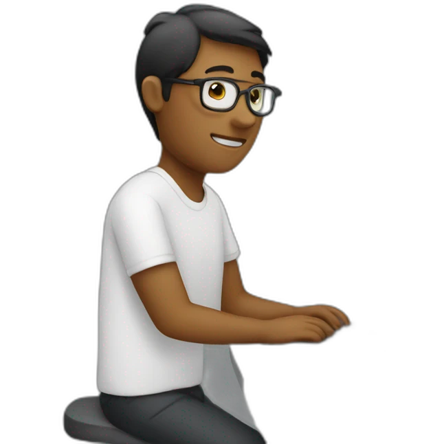 person working on the computer emoji
